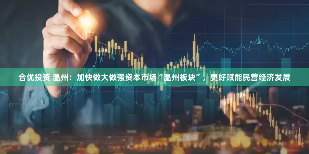 合优投资 温州：加快做大做强资本市场“温州板块”，更好赋能民营经济发展